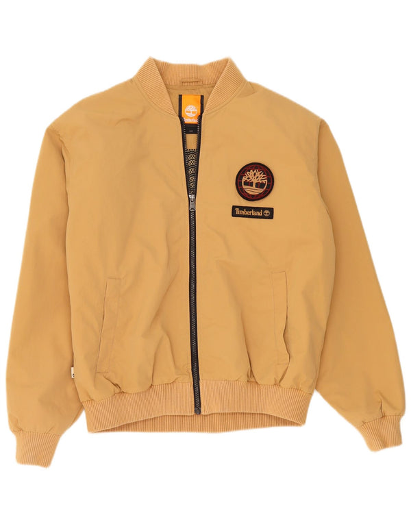 Jaqueta bomber masculina Timberland Loose Fit UK 36 pequena bege nylon
