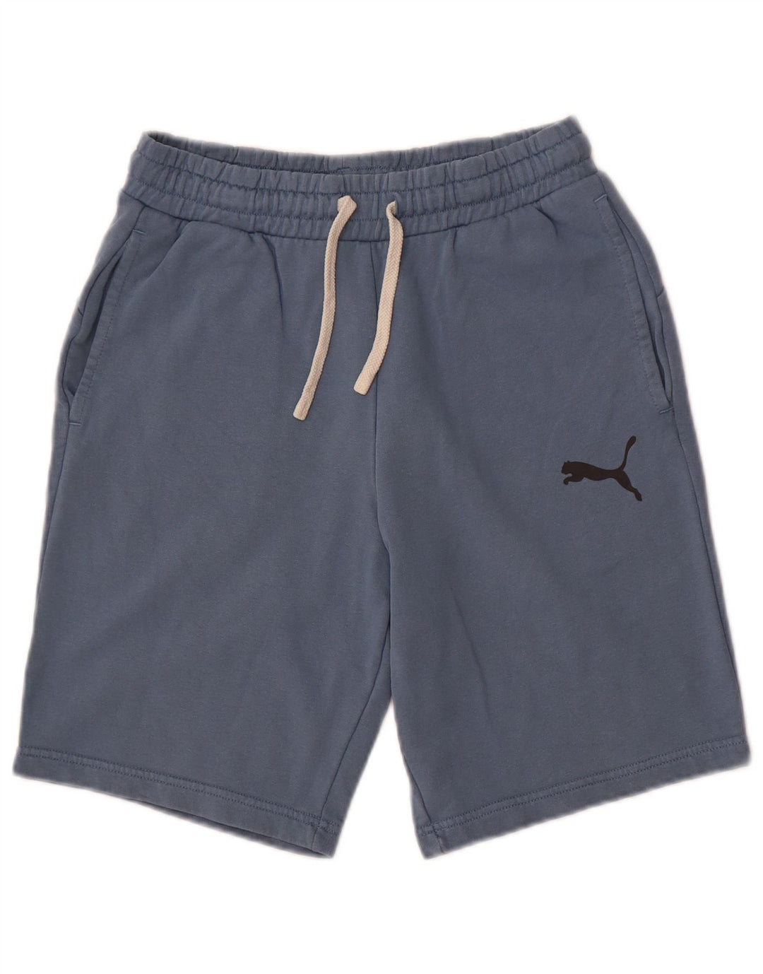Shorts esportivos masculinos Puma pequeno azul algodão