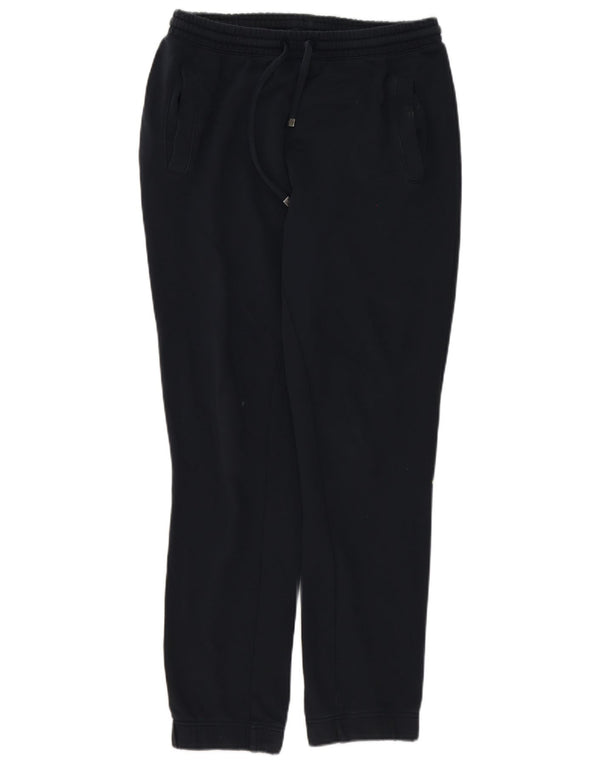 Calça de treino masculina Hugo Boss com estampa gráfica e corrida grande de algodão cinza