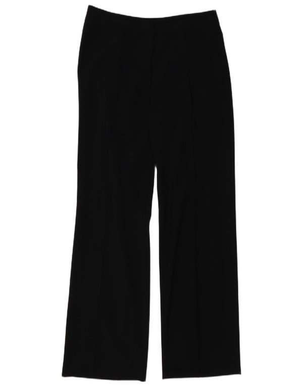 Calça casual feminina Hugo Boss folgada Reino Unido 14 grande W32 L34 preta