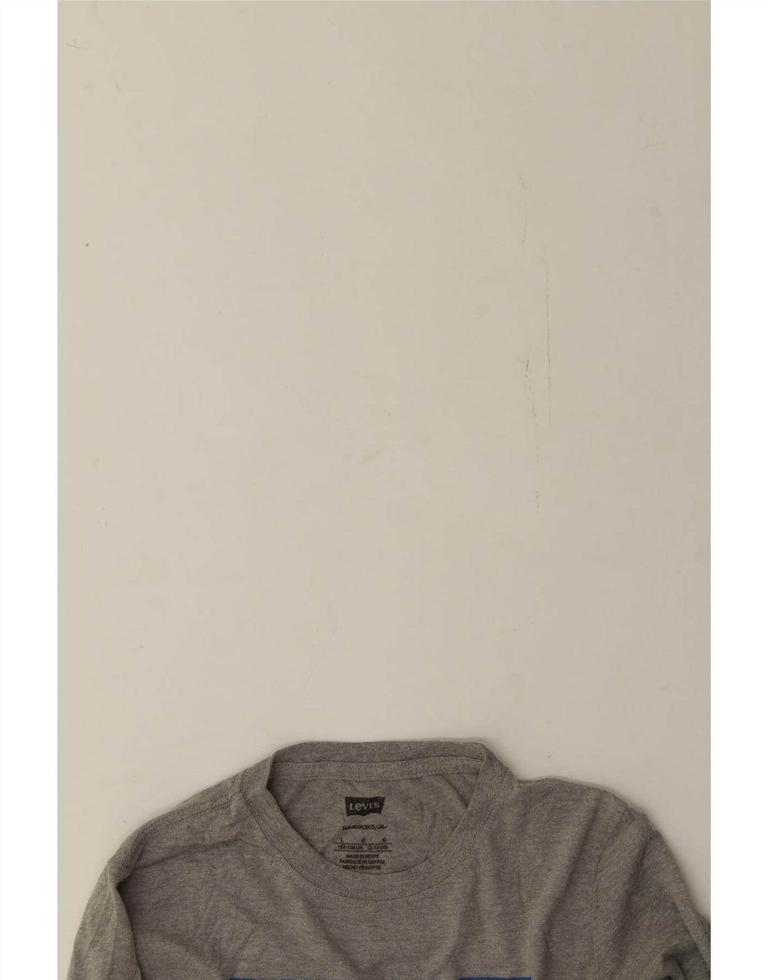 LEVI'S Boys Graphic Top Long Sleeve 12-13 Years Large Grey Cotton Vintage Levi's and Second-Hand Levi's from Messina Hembry 