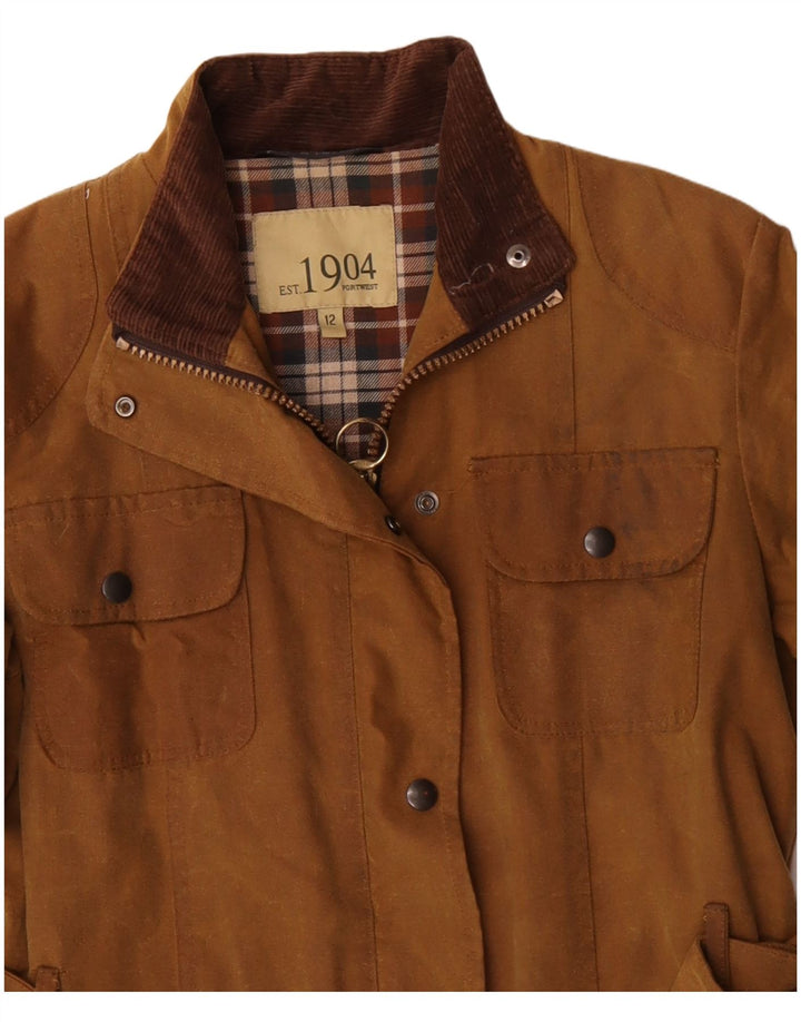 Jaqueta feminina de algodão encerado PORTWEST Reino Unido 12 algodão bege médio