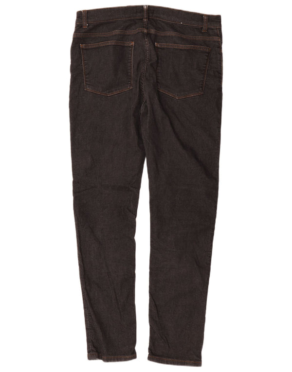 Jeans Slim Feminino Reiss W34 L30 Algodão Preto