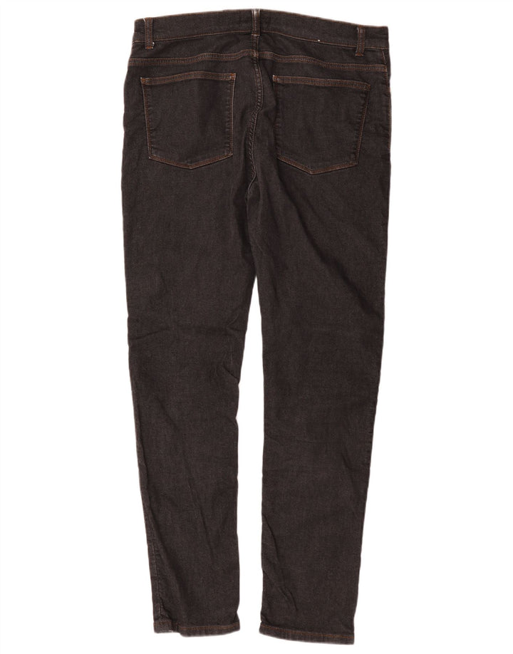 Jeans Slim Feminino Reiss W34 L30 Algodão Preto