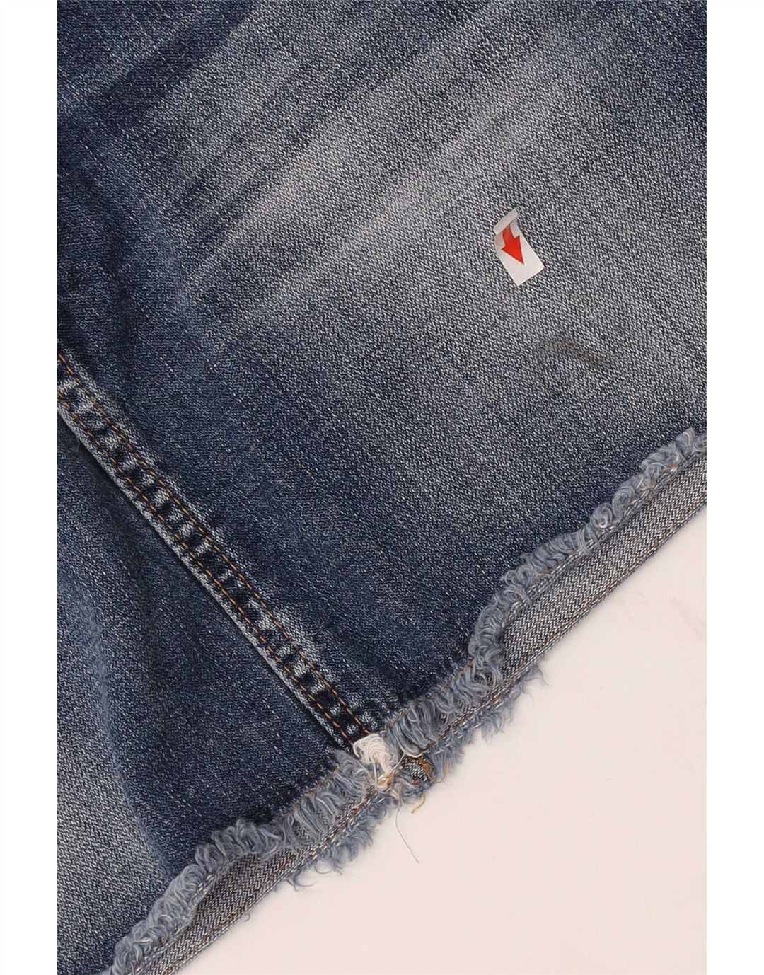 Mini saia jeans feminina Rifle W27 pequena algodão azul