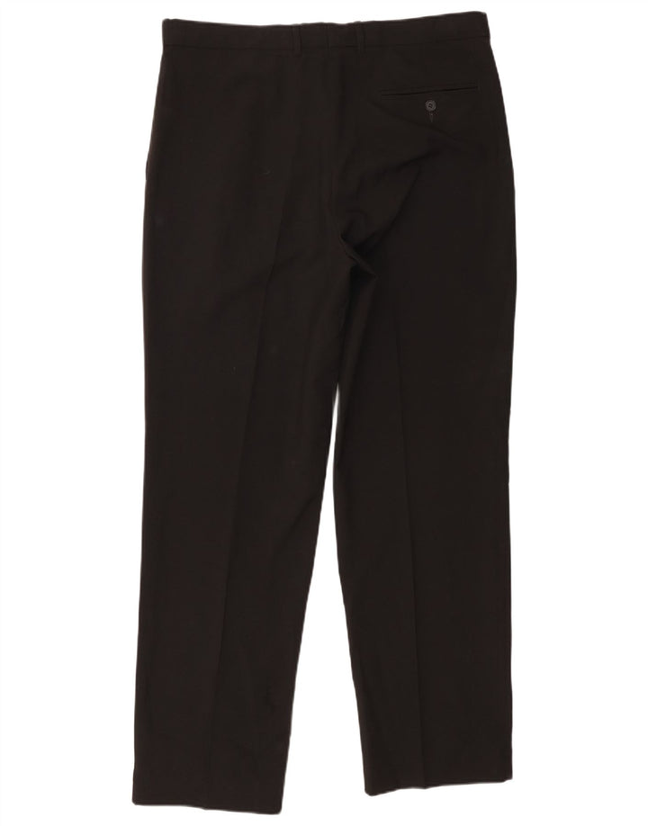 Calça masculina Marks & Spencer com pegged suit W36 L31 poliéster preto