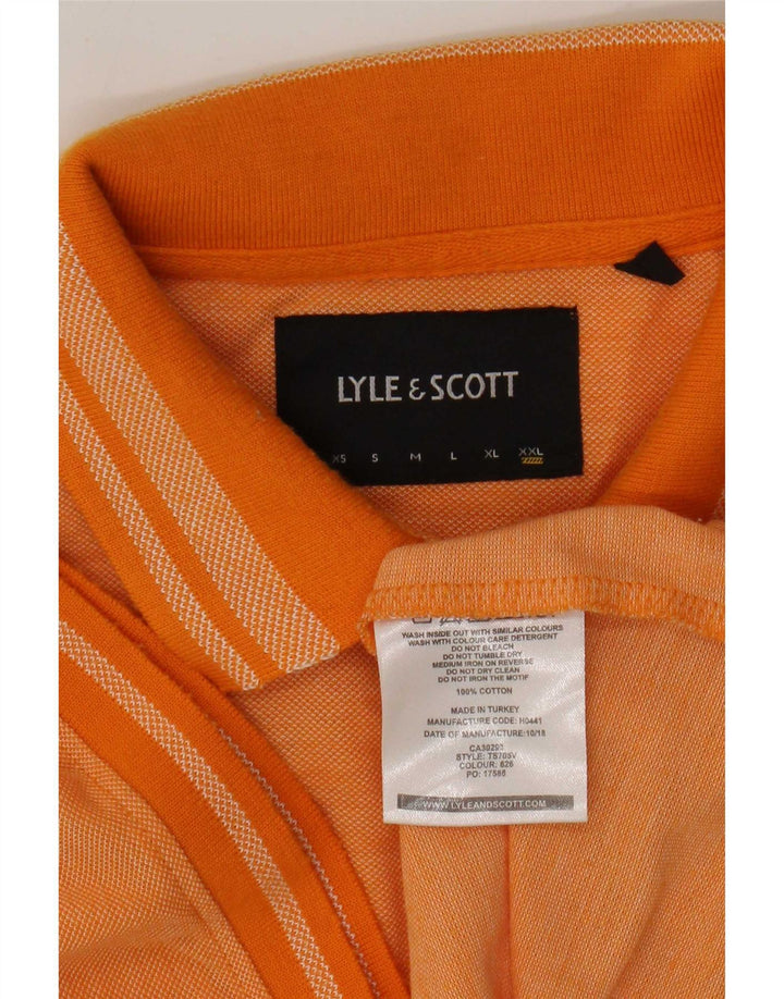 Camisa polo masculina Lyle & Scott 2XL algodão laranja