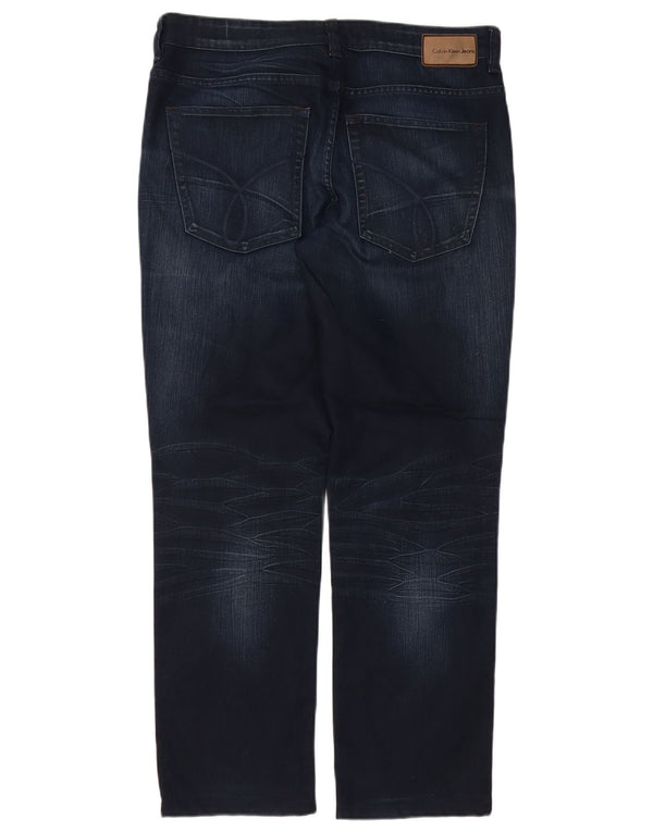 Calvin Klein Masculino Regular Slim Jeans W32 L30 Azul