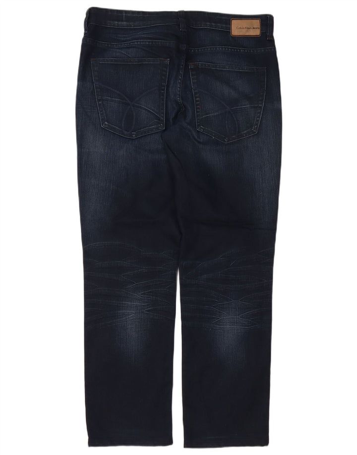 Calvin Klein Masculino Regular Slim Jeans W32 L30 Azul