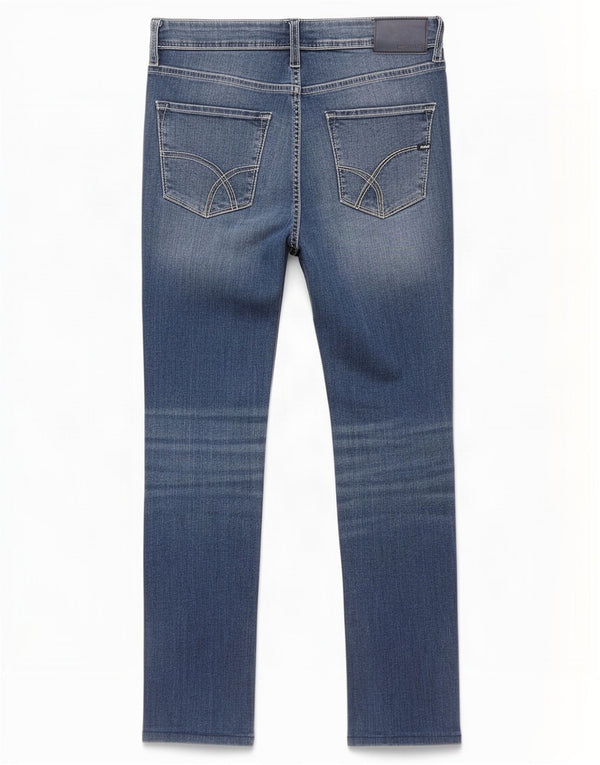 Gas Mens Slim Jeans W36 L28 Azul Algodão