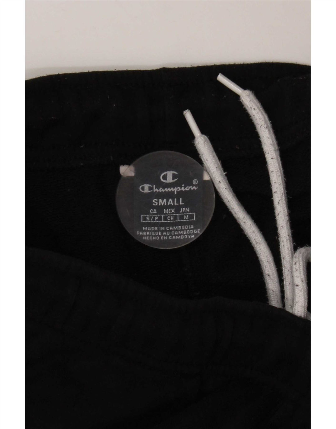 Calça esportiva masculina Champion Graphic Joggers pequena preta