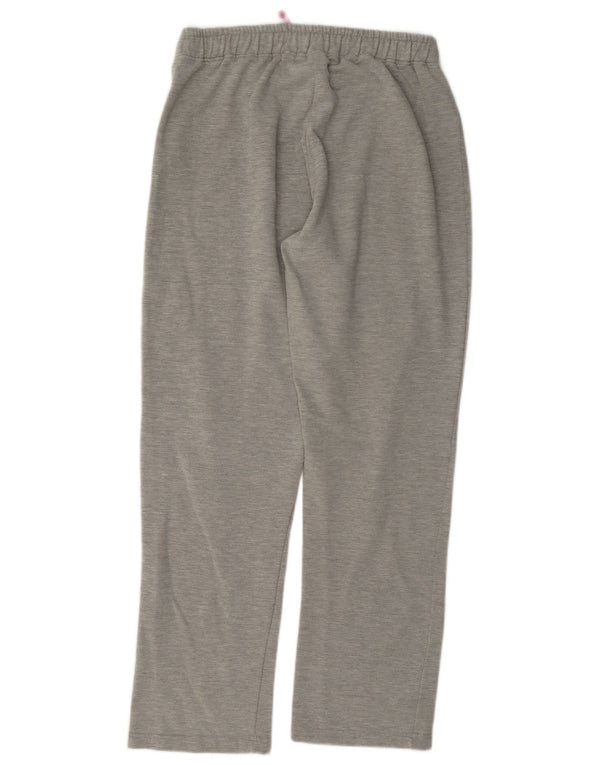 Calça feminina Kappa com estampa gráfica UK 10 algodão manchado cinza pequeno