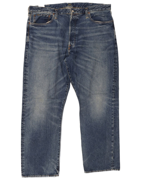 Polo Ralph Lauren Jeans reto masculino W42 L31 algodão azul