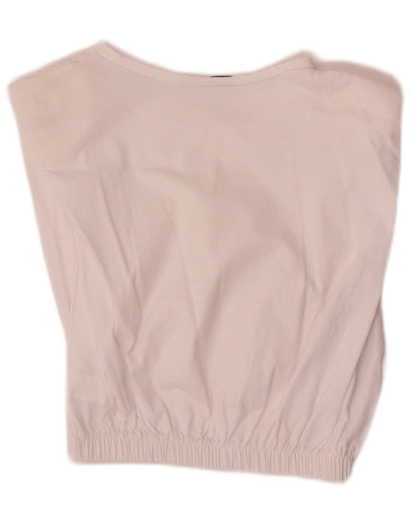 Blusa feminina Zara Top UK 12 algodão branco médio