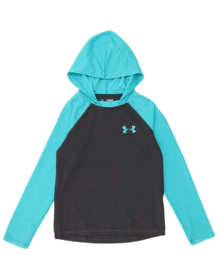 UNDER ARMOUR Boys Graphic Top manga comprida 9-10 anos médio preto