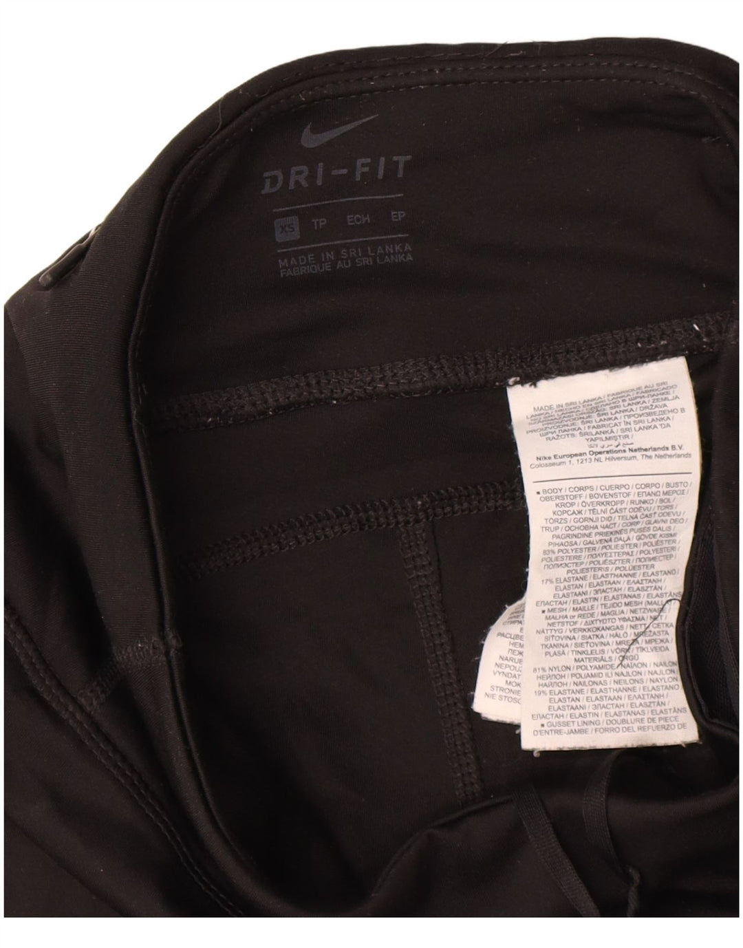 Leggings Nike Dri Fit UK 6 XS Preto Poliéster