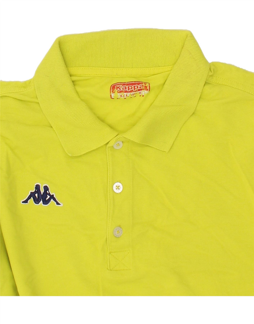 KAPPA Mens Polo Shirt 2XL Yellow Cotton Vintage Kappa and Second-Hand Kappa from Messina Hembry 