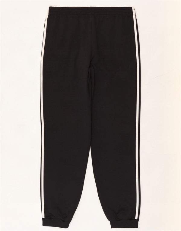 Calça de treino masculina Adidas Joggers UK 40/42 poliéster preto médio