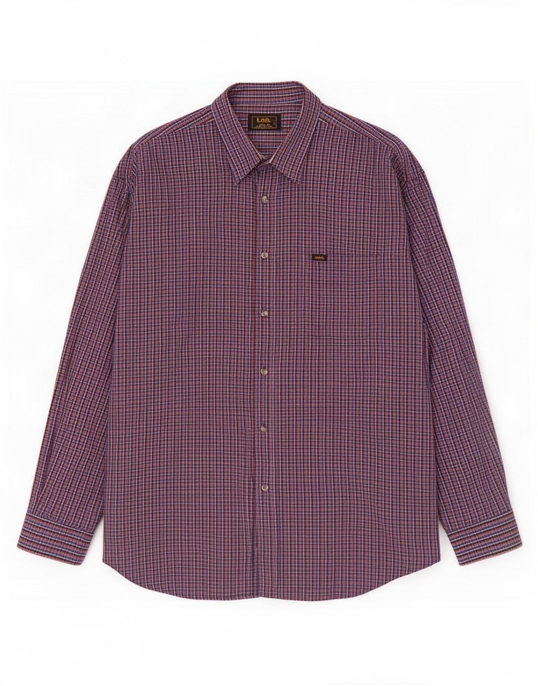Camisa masculina Lee 2XL algodão guingão multicolorido