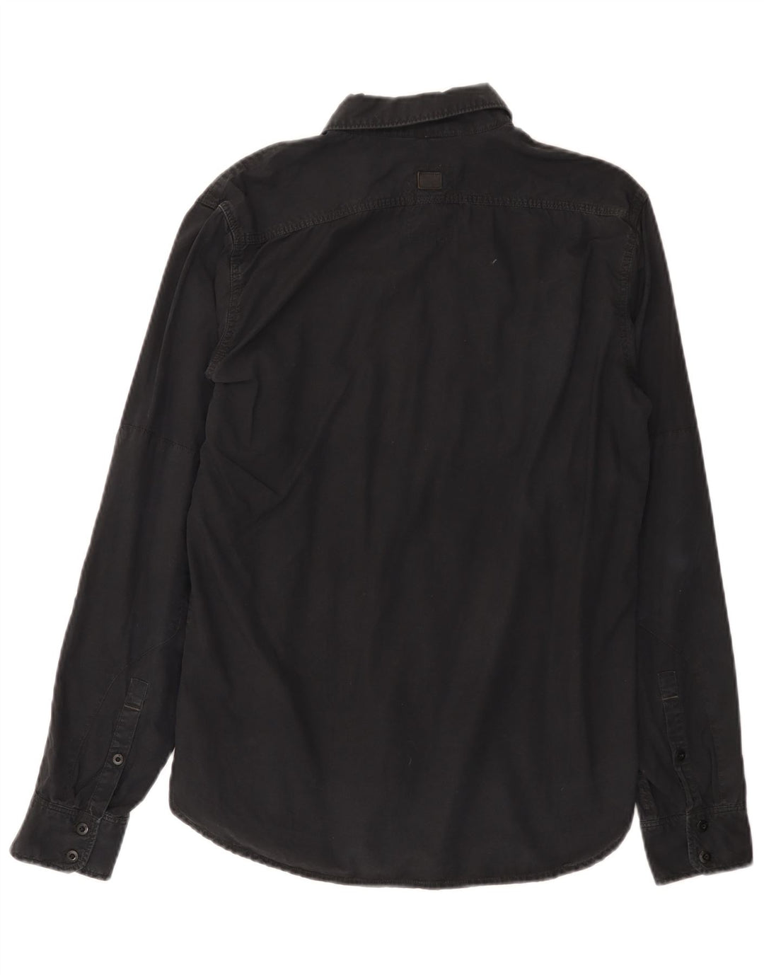 Camisa masculina G-Star de algodão preto médio