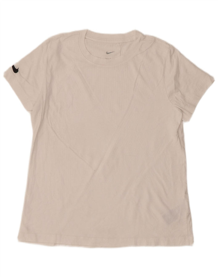 Camiseta feminina Nike UK 12 médio algodão branco