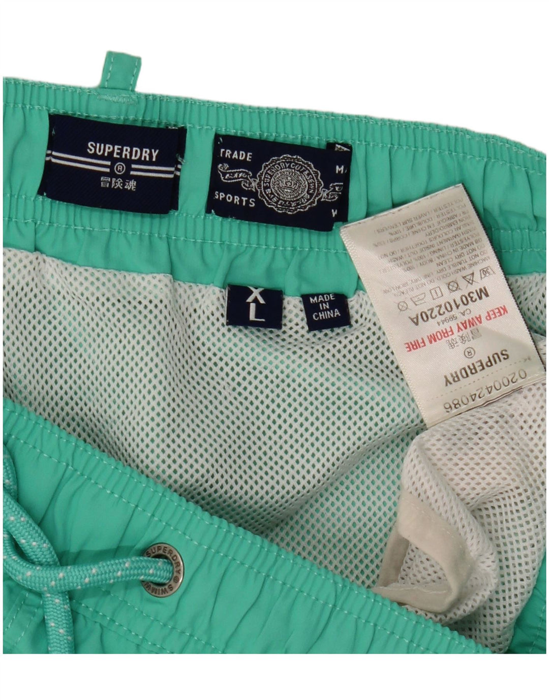 Calções de banho Superdry Mens Graphic XL verde poliéster