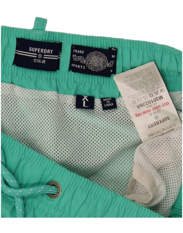 Calções de banho Superdry Mens Graphic XL verde poliéster