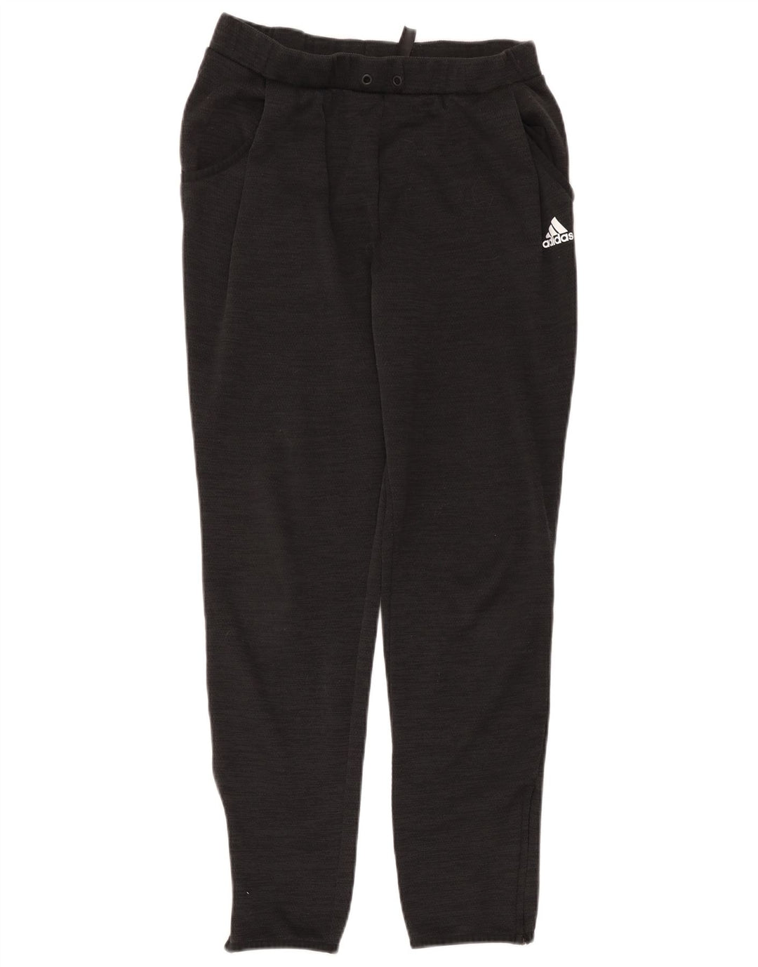 Adidas Womens Tracksuit Calças Joggers UK 14 Médio Preto Poliéster