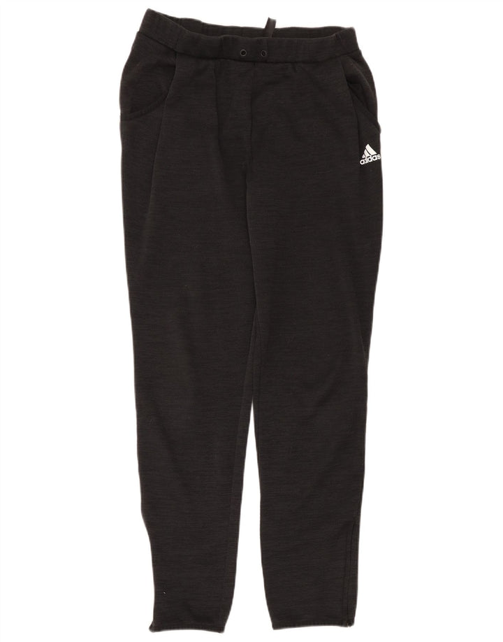 Adidas Womens Tracksuit Calças Joggers UK 14 Médio Preto Poliéster