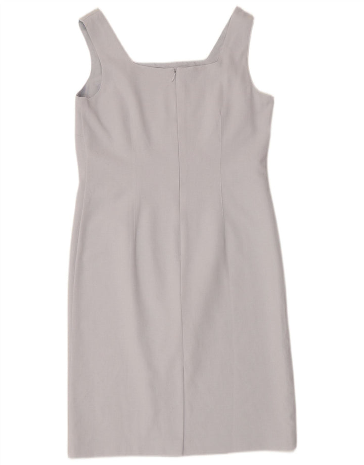 Vestido feminino Marks & Spencer St. Michael sem mangas Reino Unido 14 grande azul