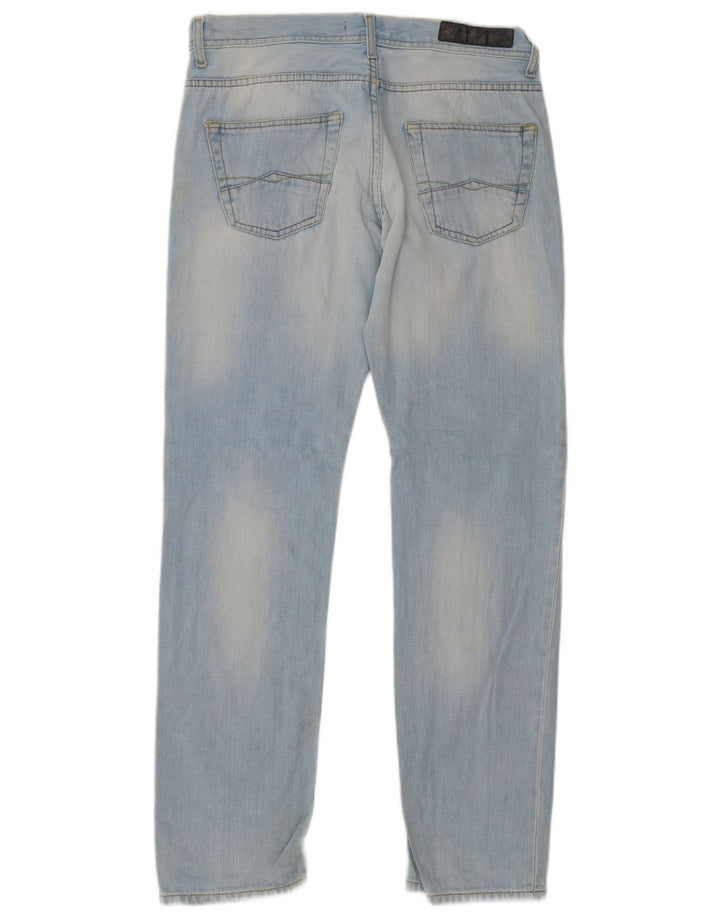Zara Mens Straight Jeans EU 42 Grande W32 L32 Azul