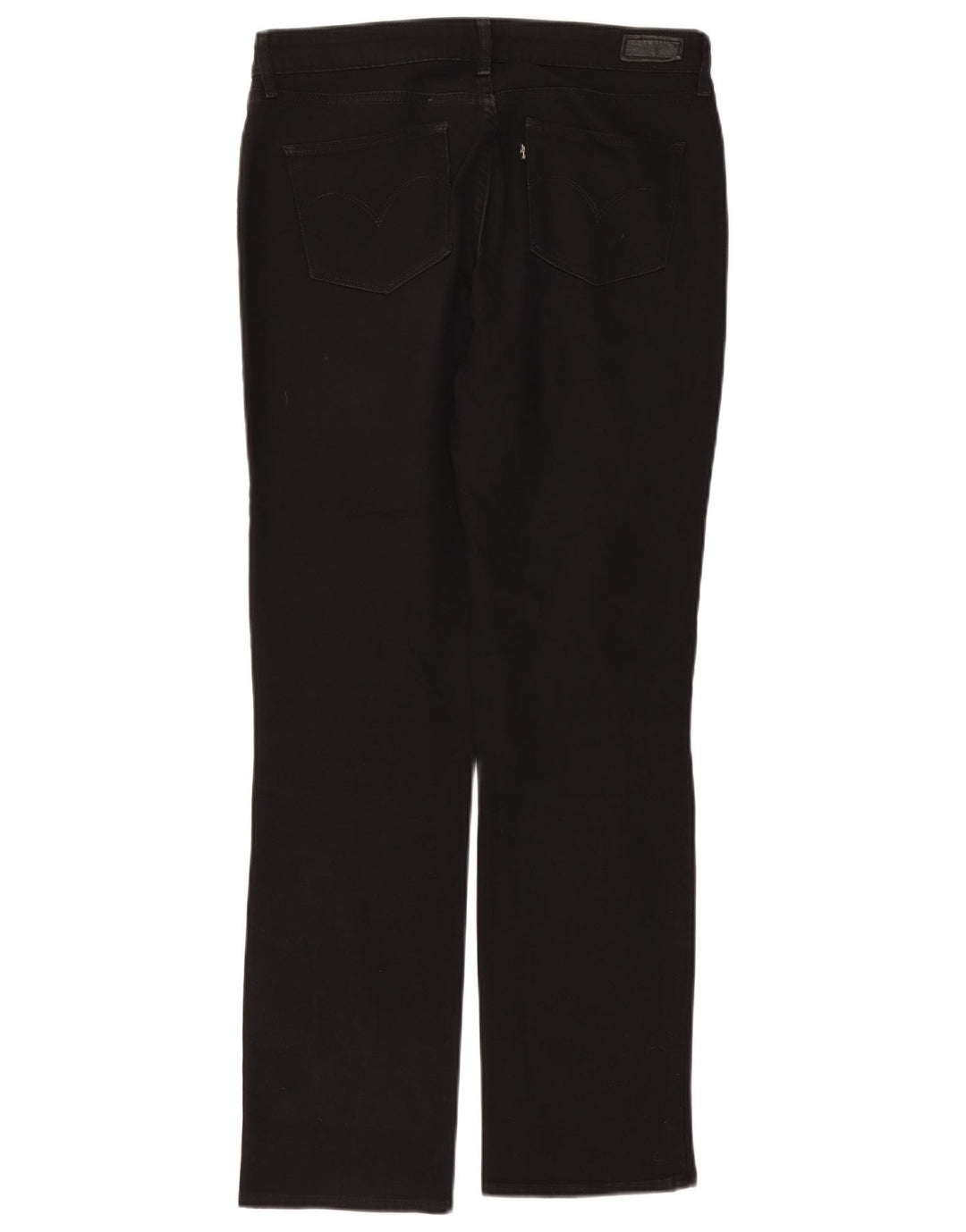 Calça feminina reta casual Levi's W34 L31 preta