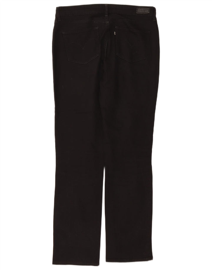 Calça feminina reta casual Levi's W34 L31 preta