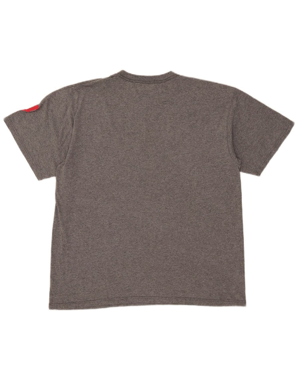 Camiseta Nike masculina Philadelphia Phillies com estampa gráfica grande de algodão cinza