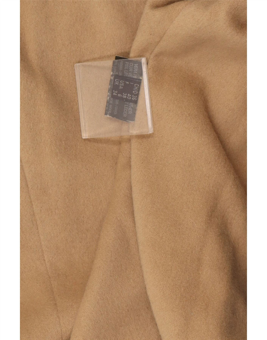 Casaco feminino de couro com peito duplo Bruno Magli Reino Unido 12 couro preto médio