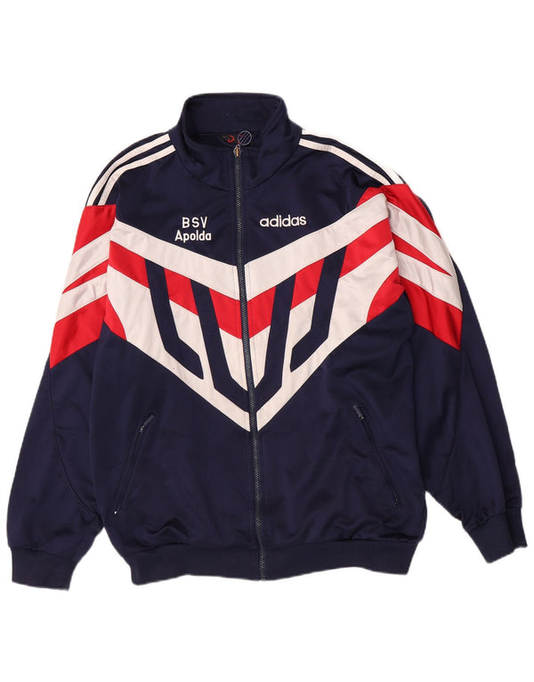Adidas Mens Tracksuit Top Jacket UK 44/46 Grande Azul Marinho Esportes