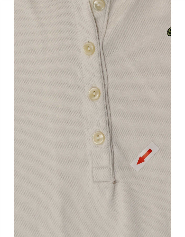 Camisa polo feminina Lacoste tamanho 38 médio branco