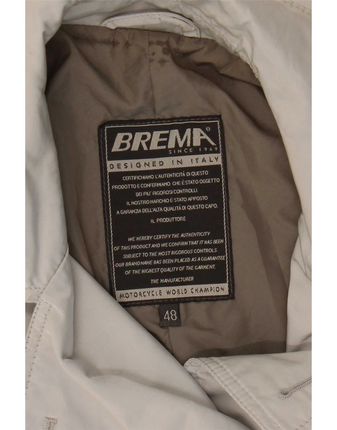 Casaco curto feminino Brema IT 48 XL cinza nylon