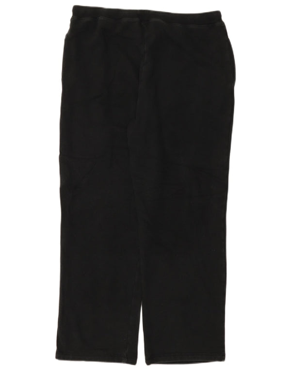 Calça de treino feminina Marks & Spencer Reino Unido 16 grande algodão preto
