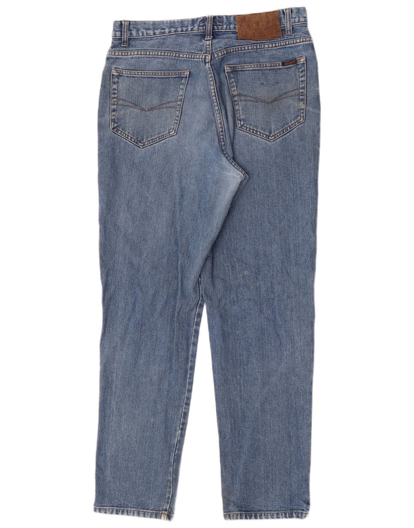 Gant Mens Tapered Jeans W34 L32 Azul Algodão