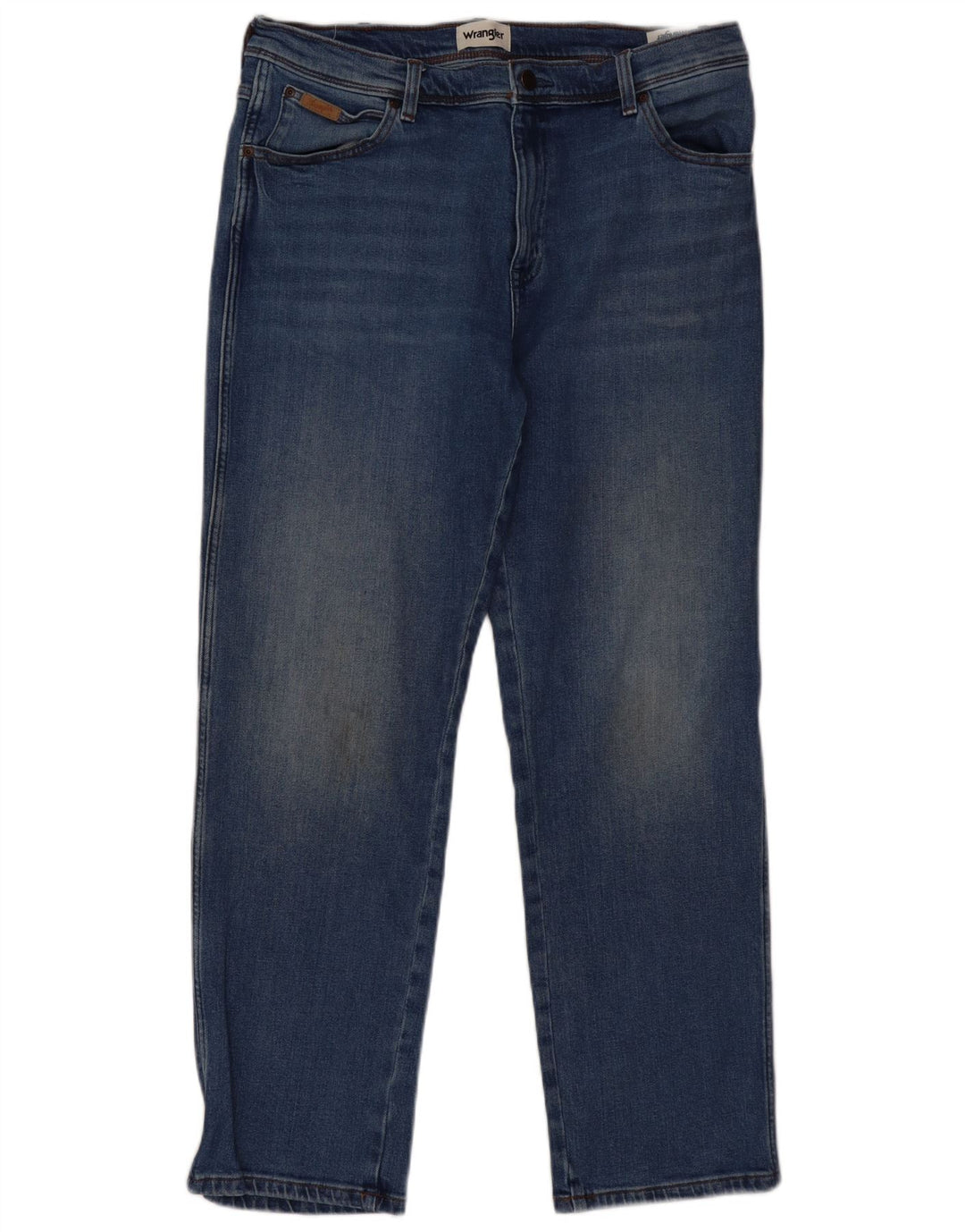 Wrangler Masculino Texas Straight Jeans W36 L32 Azul Algodão