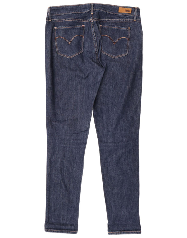 Calça jeans feminina Levi's Demi Curve skinny US 10 grande W30 L32 azul marinho