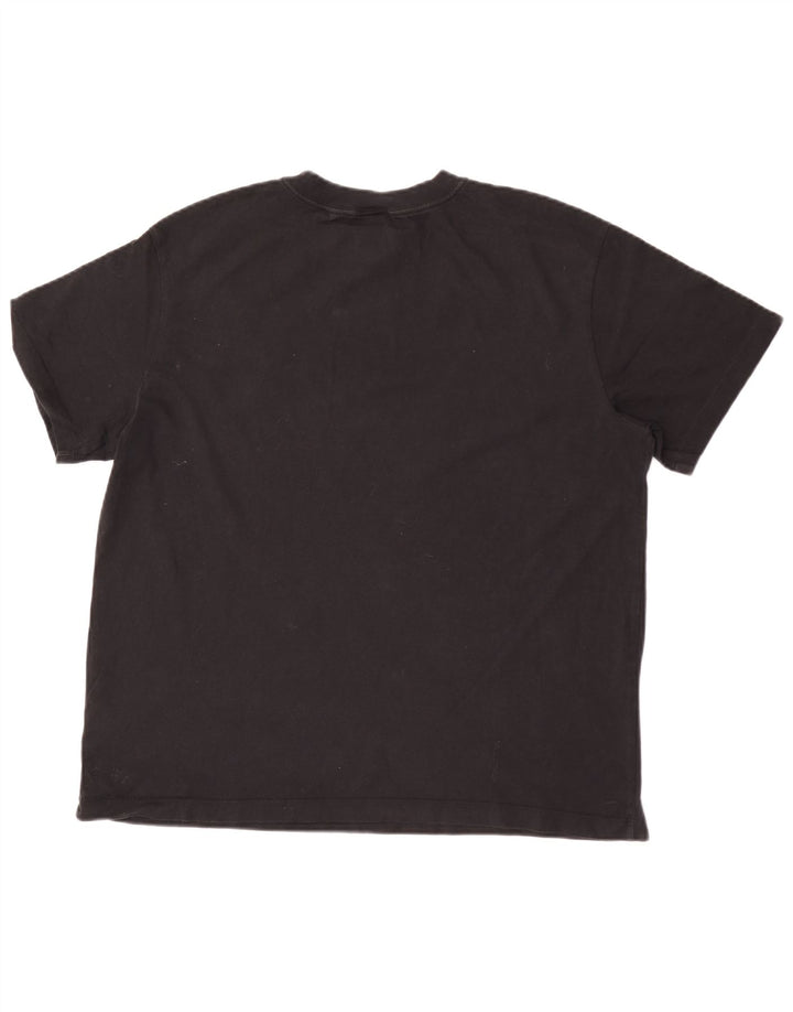 Camiseta masculina NIKE Top médio algodão preto