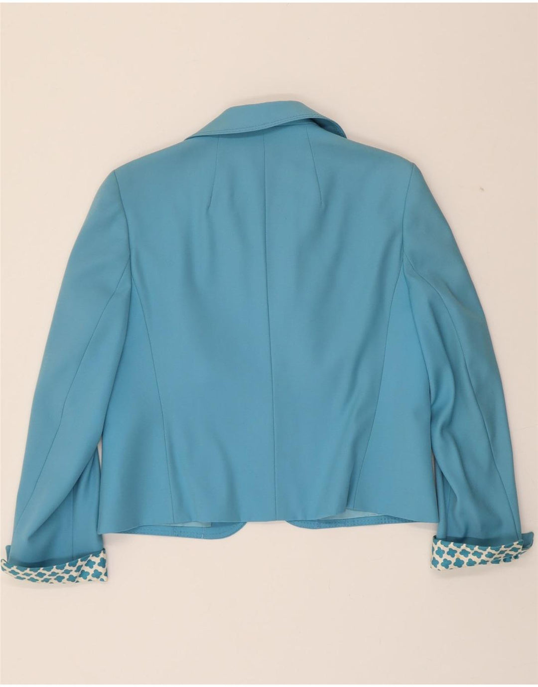 DEL MOD Womens Open Blazer Jacket EU 40 Medium Blue Viscose Vintage Del Mod and Second-Hand Del Mod from Messina Hembry 
