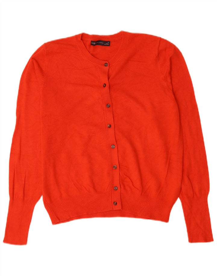 Suéter cardigã feminino Marks & Spencer UK 12 vermelho médio
