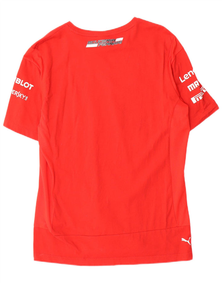 Camiseta Puma Masculina Ferrari Graphic Top Grande Algodão Vermelho