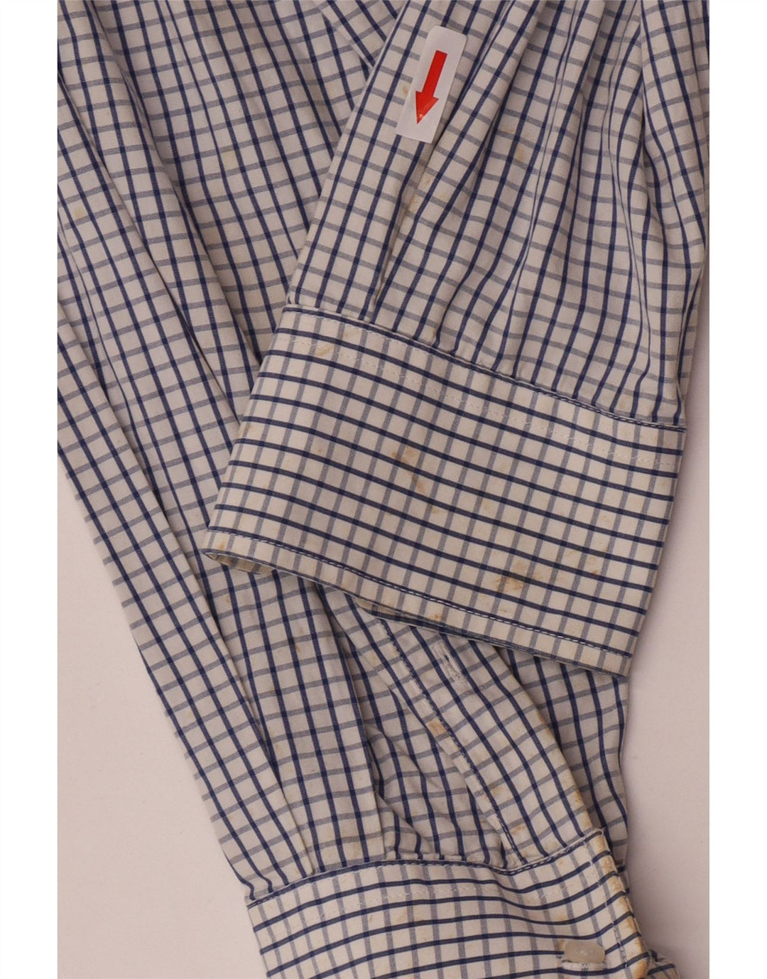 Camisa masculina Fila de algodão xadrez azul médio