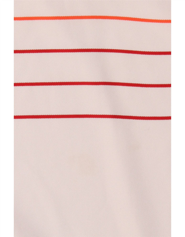 Camisa polo masculina Calvin Klein grande poliéster branco colorblock