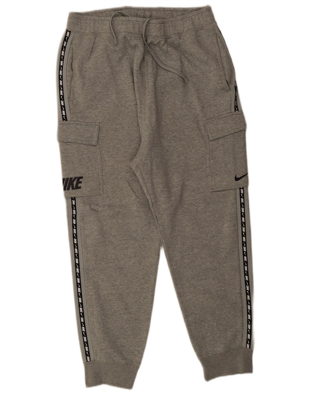 Calça esportiva Nike masculina gráfica cargo grande cinza manchada