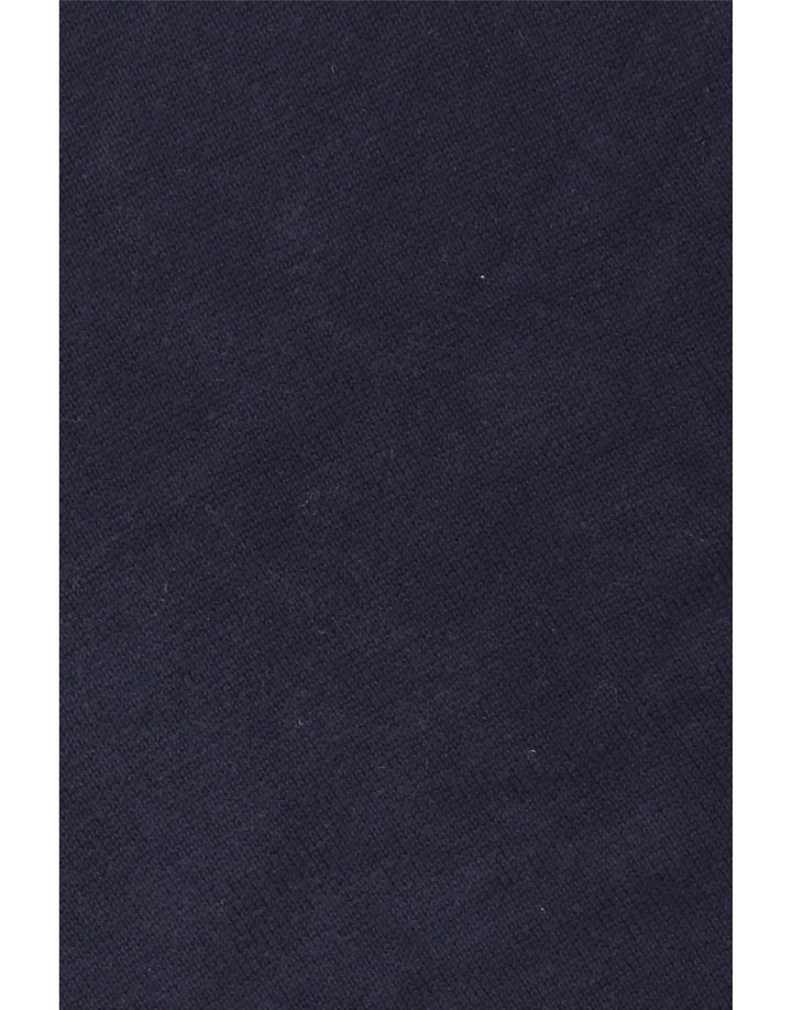 Suéter masculino Marks & Spencer com gola redonda, grande algodão azul marinho